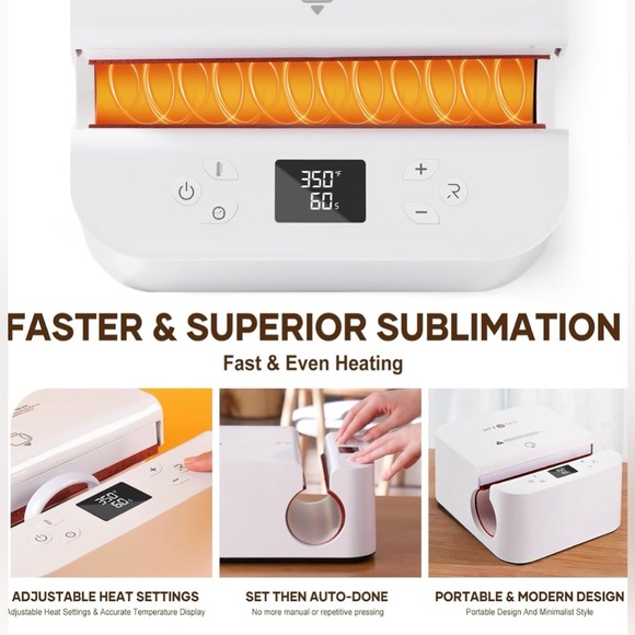 HTV RONT Tumbler Heat Press - Picture 3 of 4